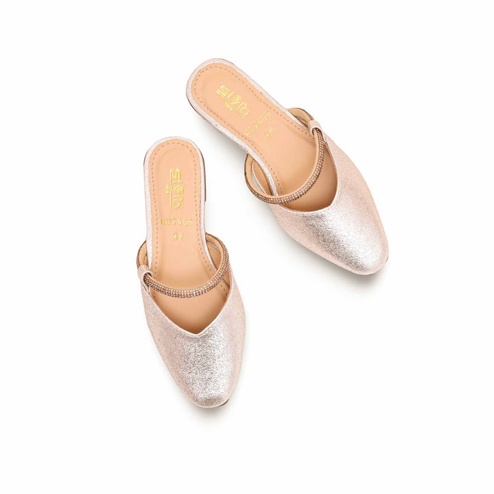 Girls Golden Fancy Pumps KD2406