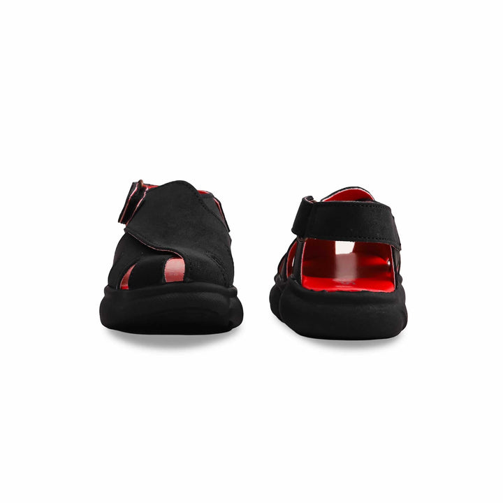 Boys Black Peshawari Chappal KD4735