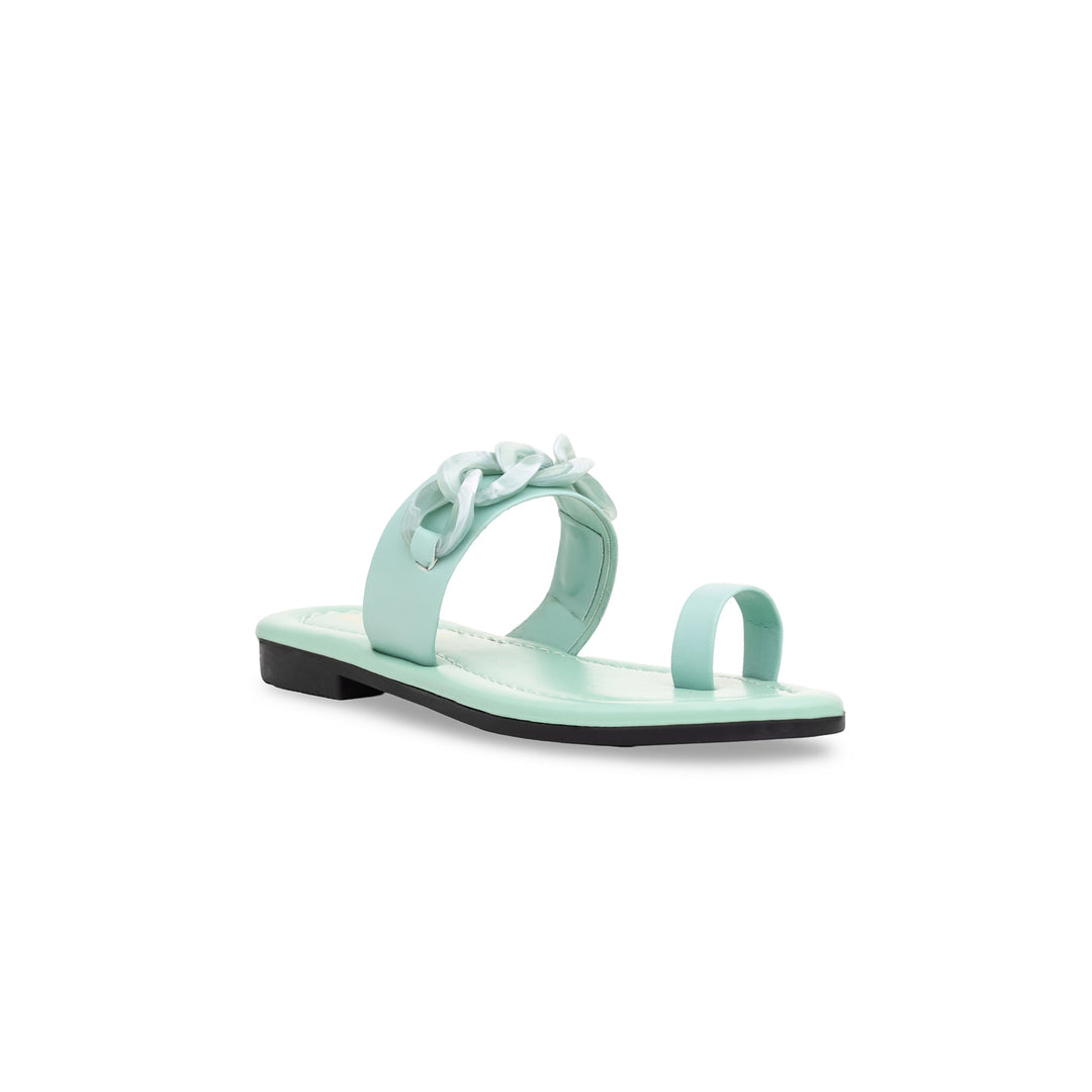 Girls Aqua Green Formal Slipper KD5402