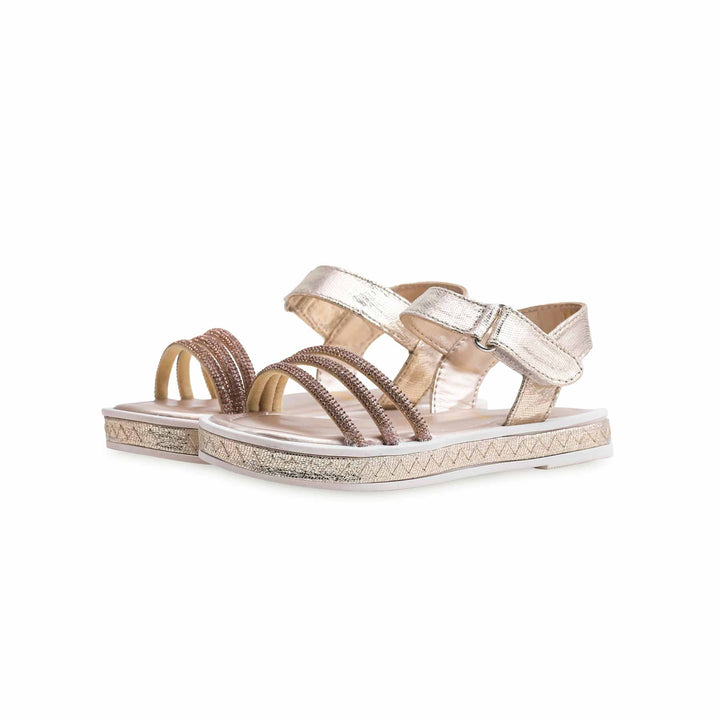 Girls Golden Fancy Sandal KD9840