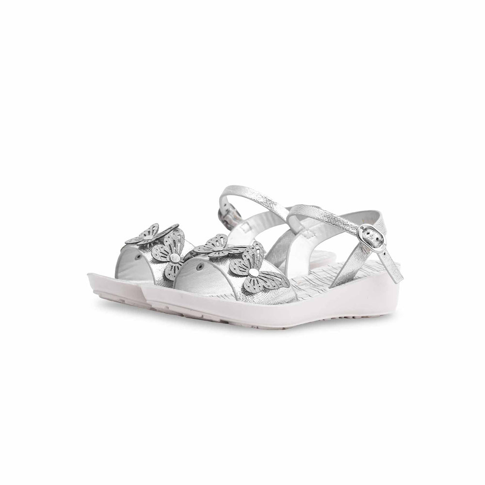 Girls Grey Casual Sandal KD9841