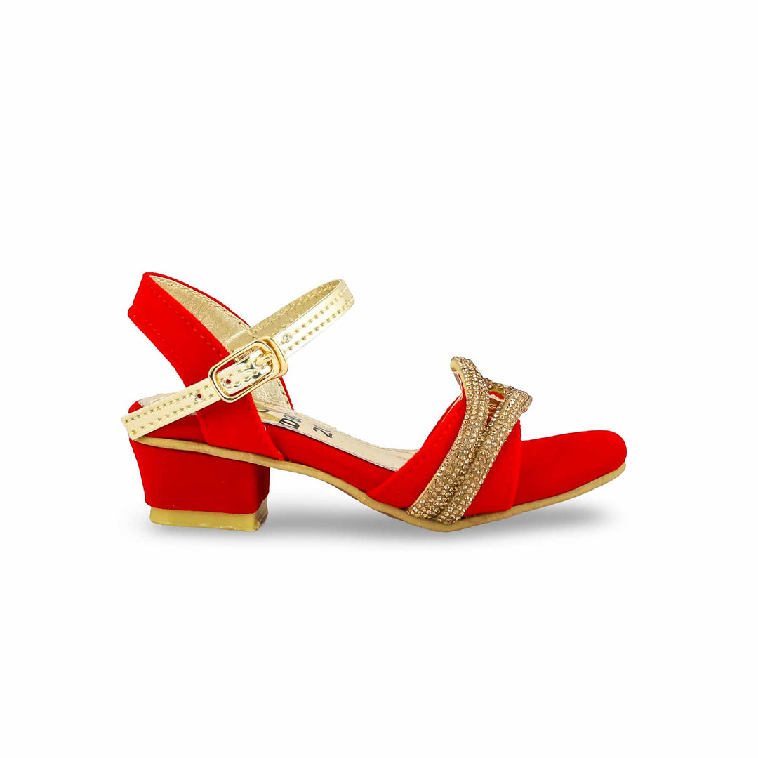 Girls Red Fancy Sandal KD9915