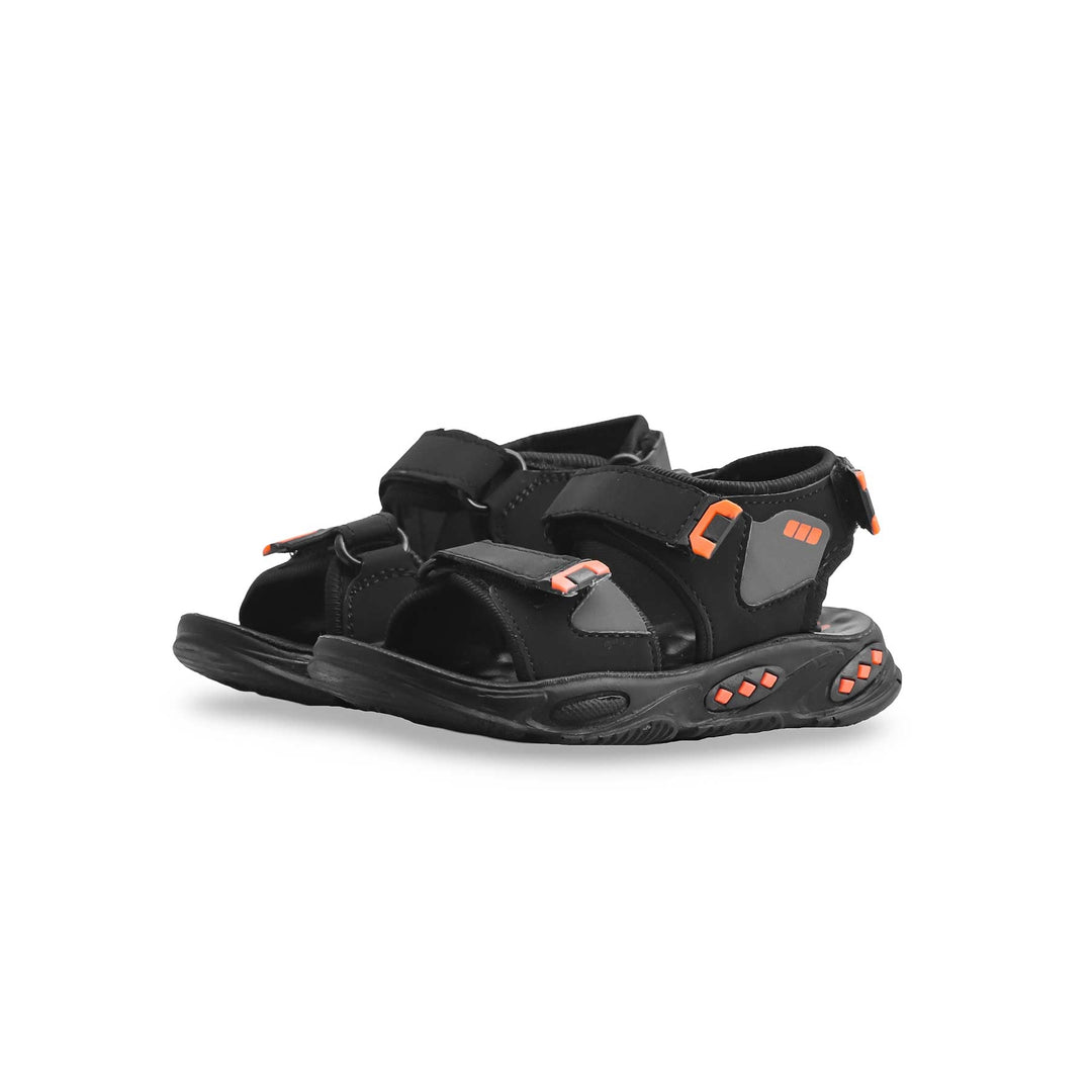 Boys Black Casual Sandal KD9950