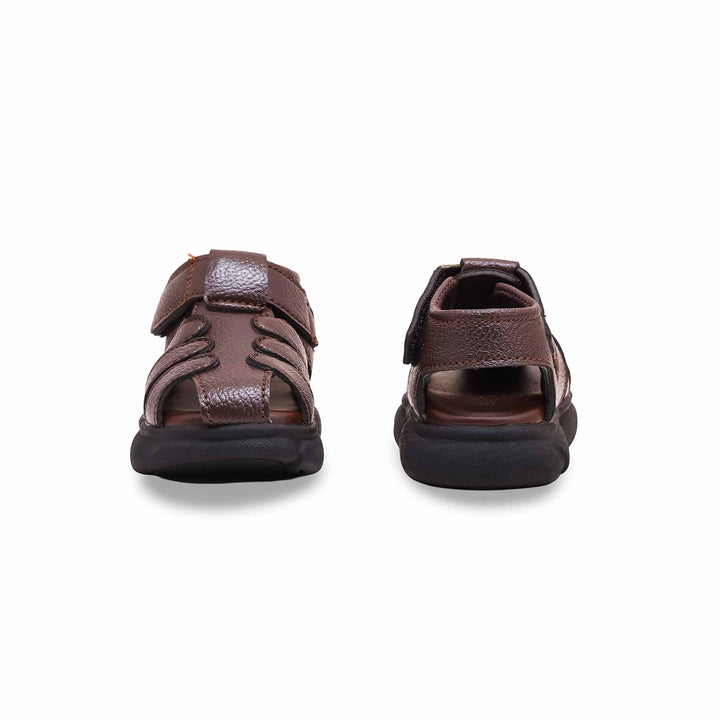 Boys Brown Formal Sandal KD9998