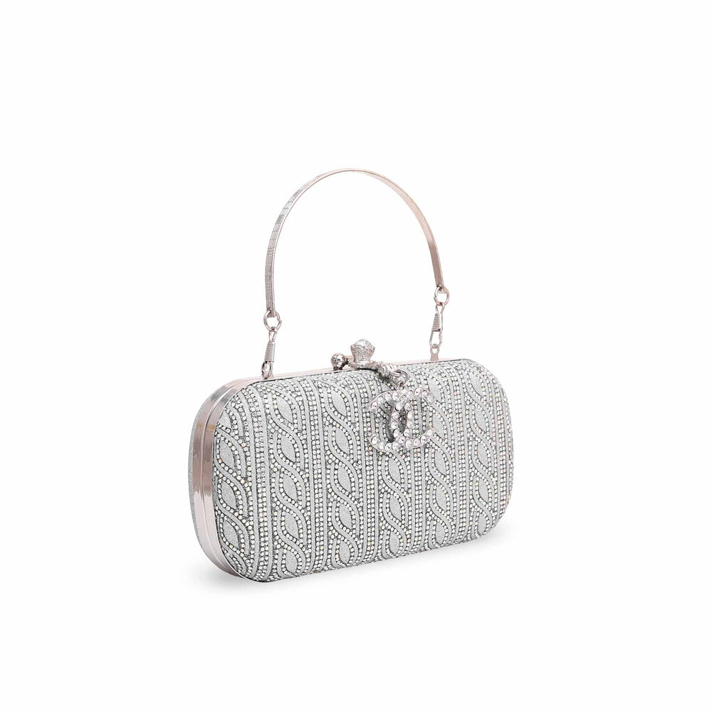 Silver Bridal Clutch P15185