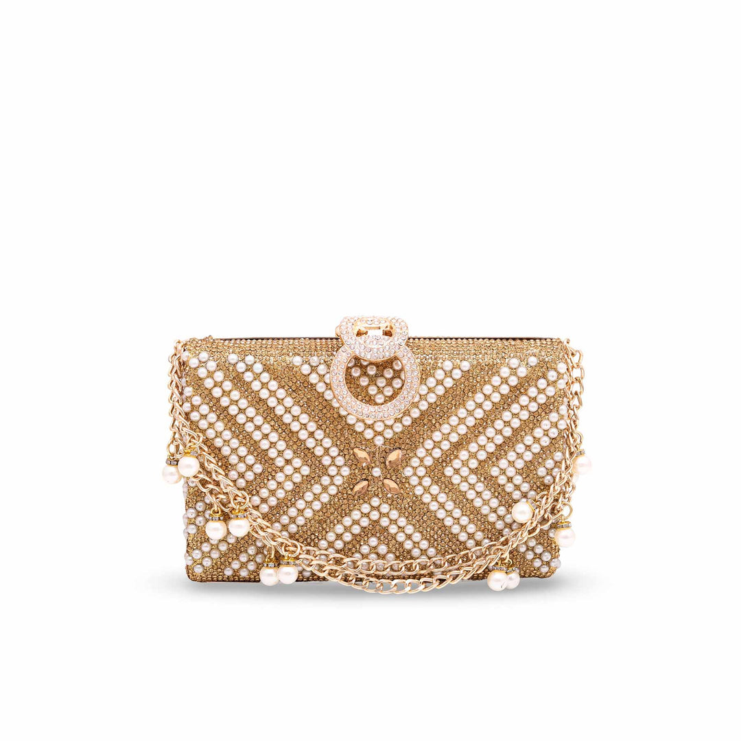 Golden Bridal Clutch P15254