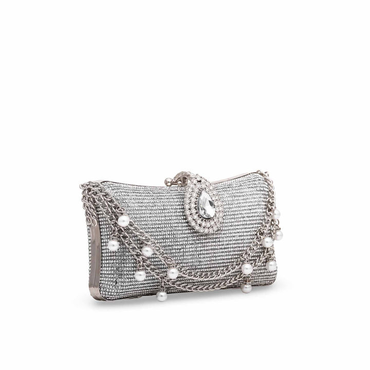 Silver Bridal Clutch P15273