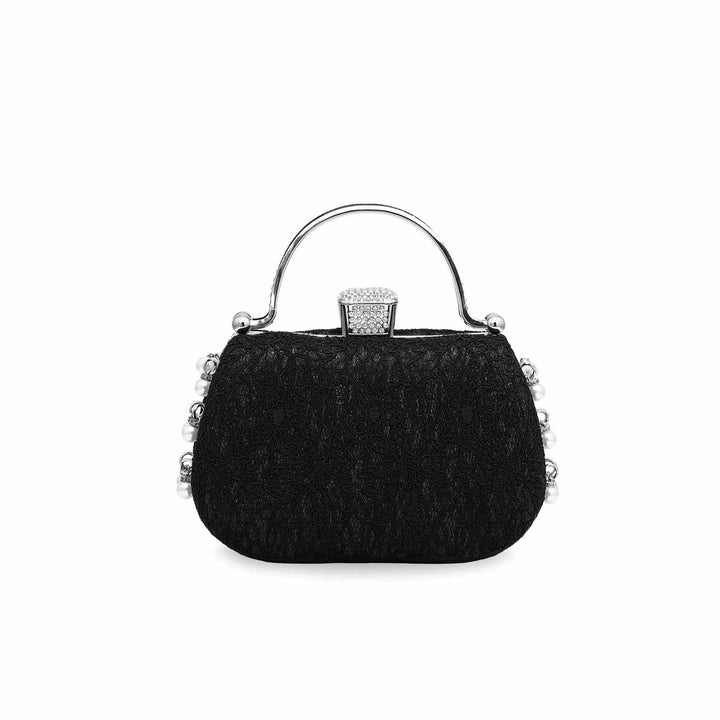 Black Fancy Clutch P15332