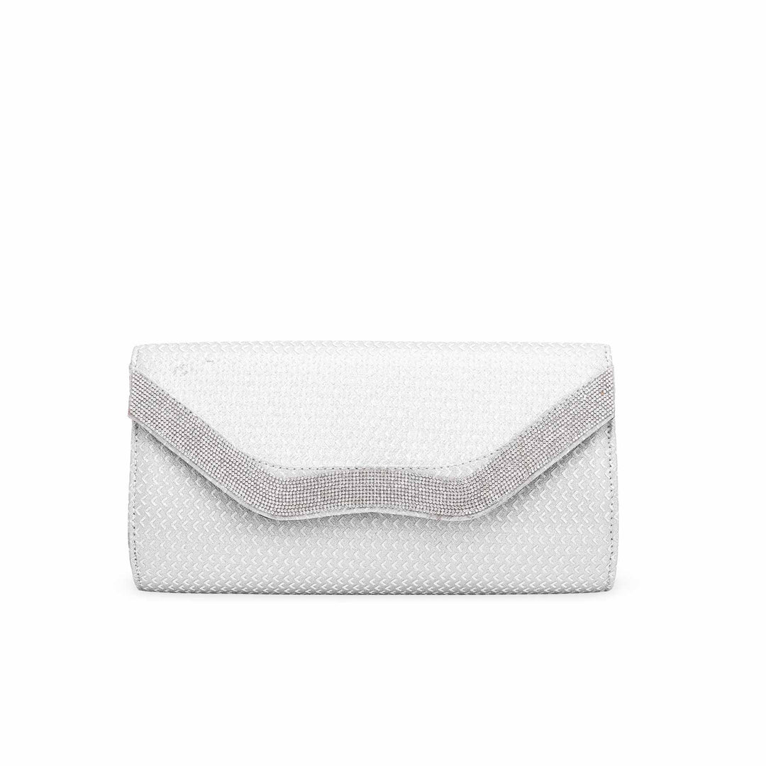 Silver Fancy Clutch P15347