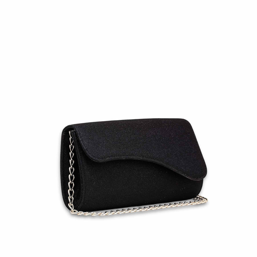 Black Fancy Clutch P15350