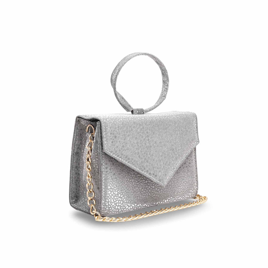 Grey Fancy Clutch P15351