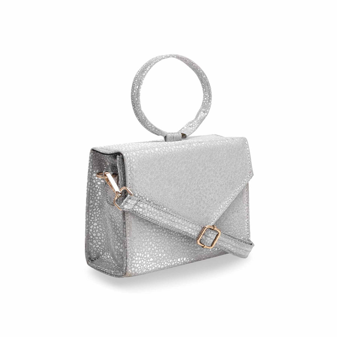 Silver Fancy Clutch P15351