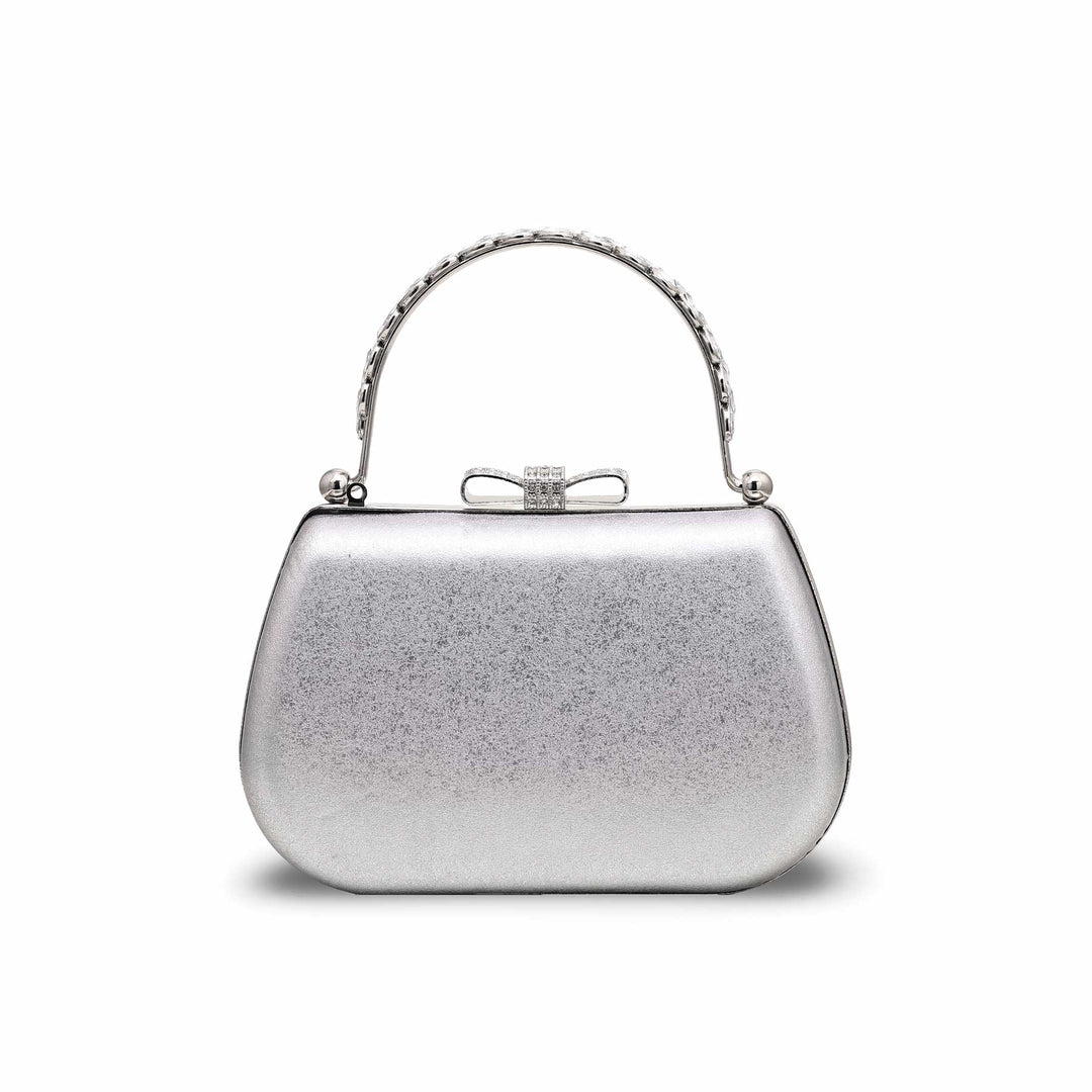 Silver Fancy Clutch P15366