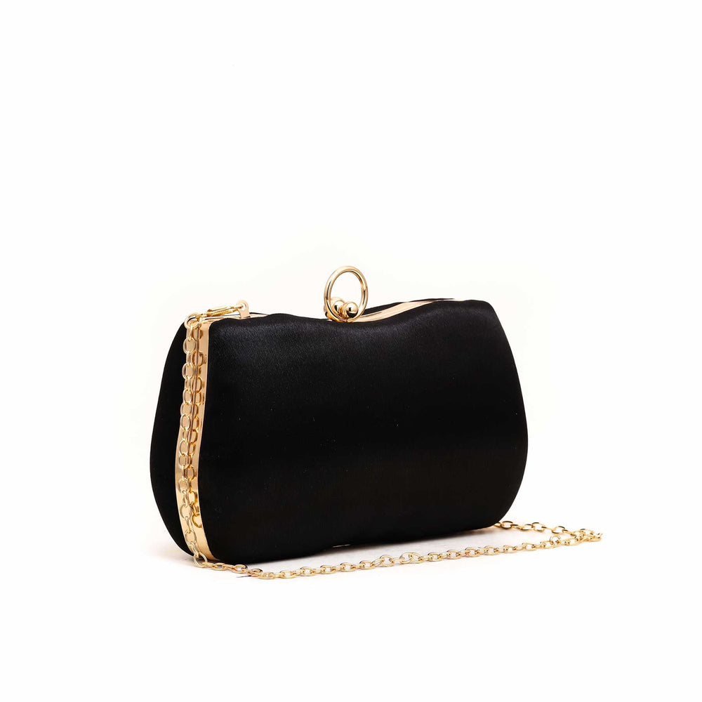 Black Fancy Clutch P15378