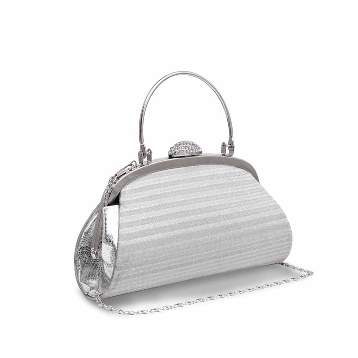 Silver Formal Clutch P15541