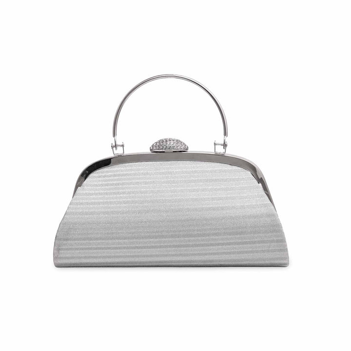 Silver Formal Clutch P15541