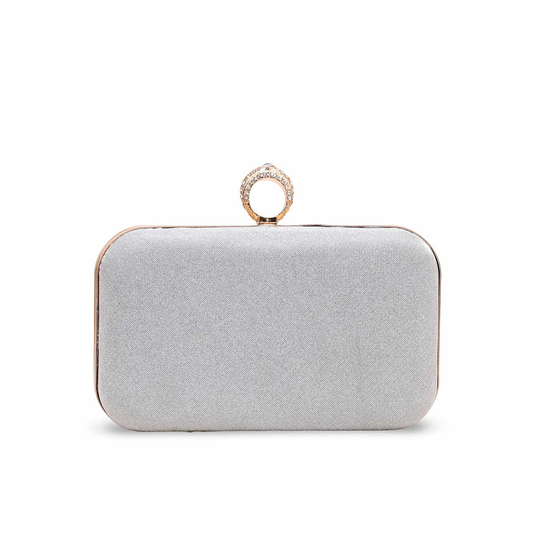 Silver Formal Clutch P15549