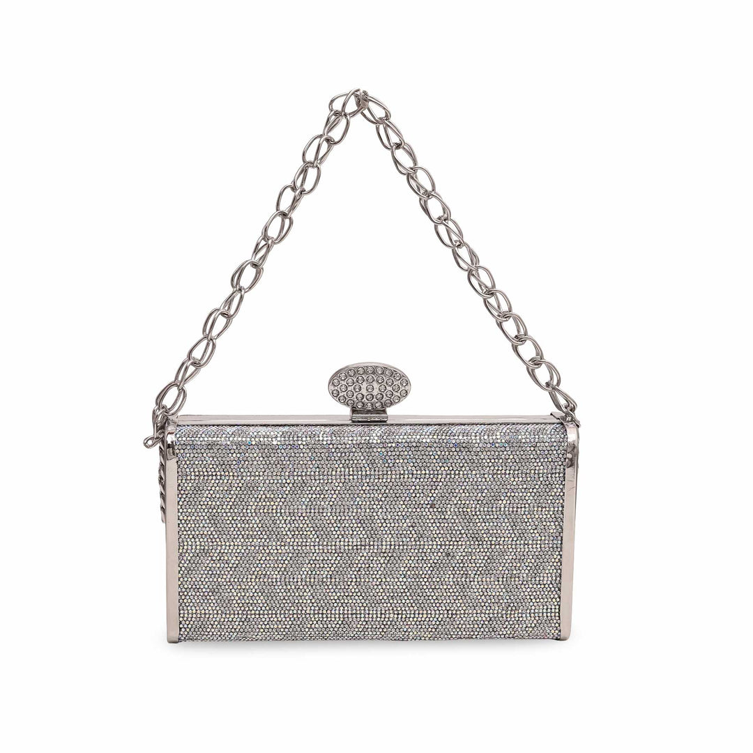 Silver Bridal Clutch P15561