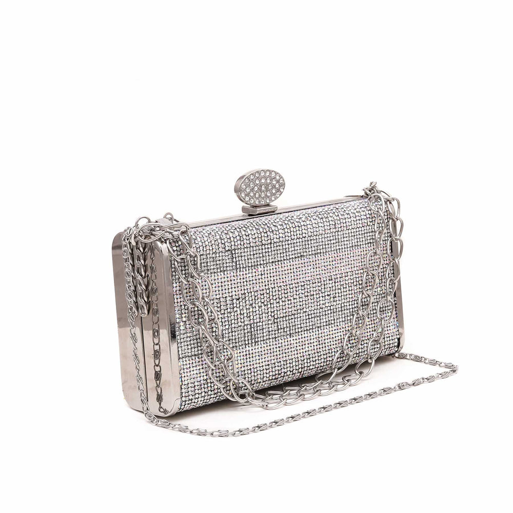 Silver Bridal Clutch P15562