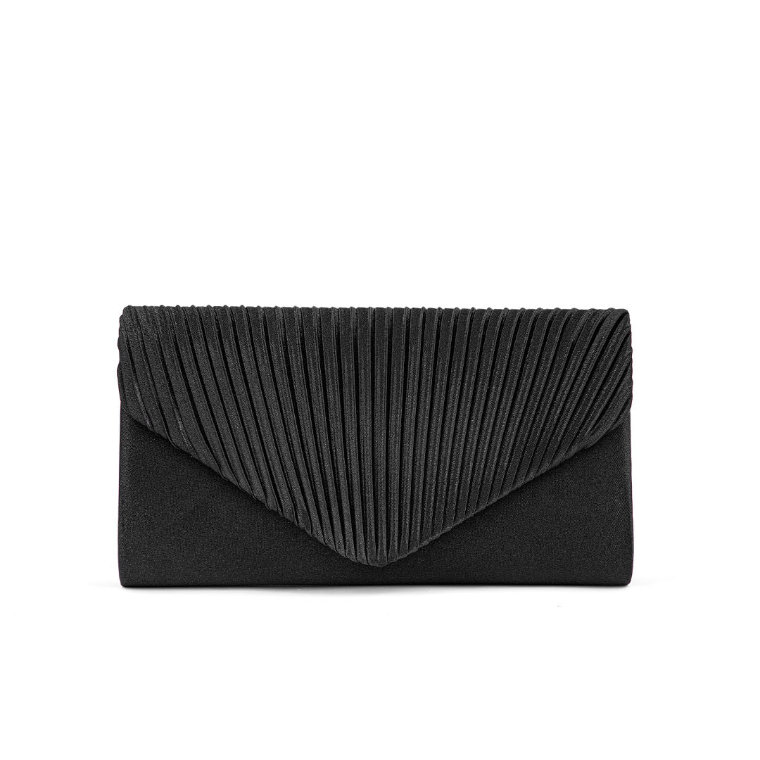 Black Fancy Clutch P24143