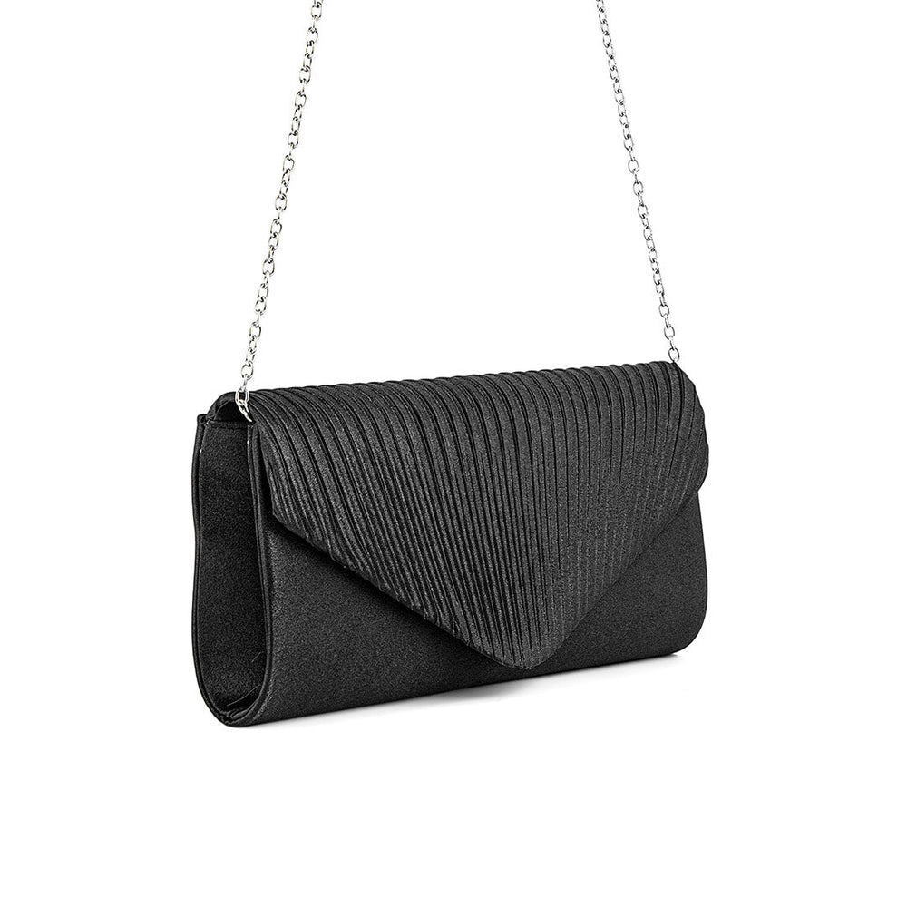 Black Fancy Clutch P24143