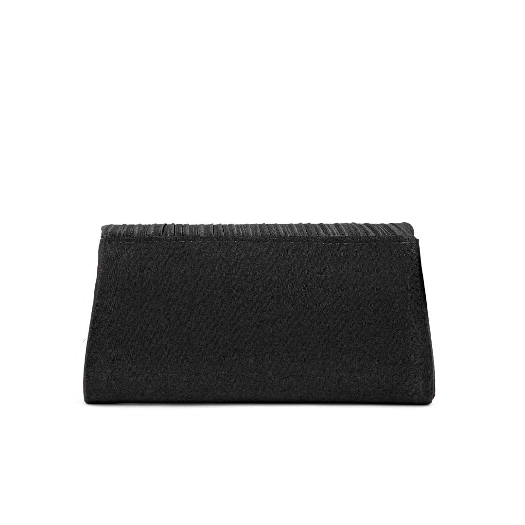 Black Fancy Clutch P24144