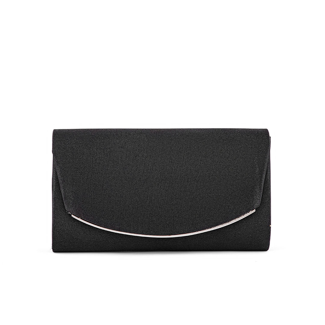 Black Fancy Clutch P24148