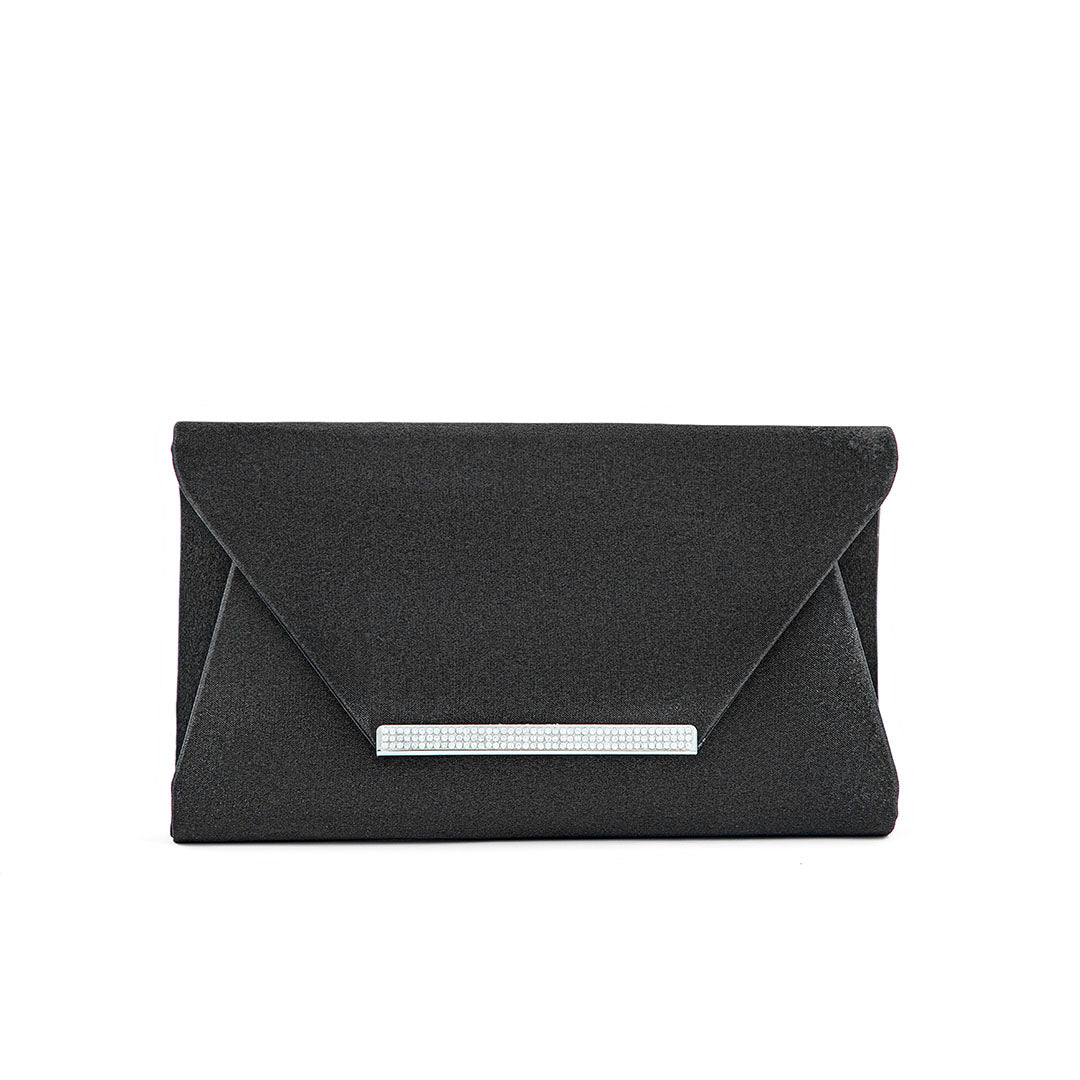 Black Fancy Clutch P24149