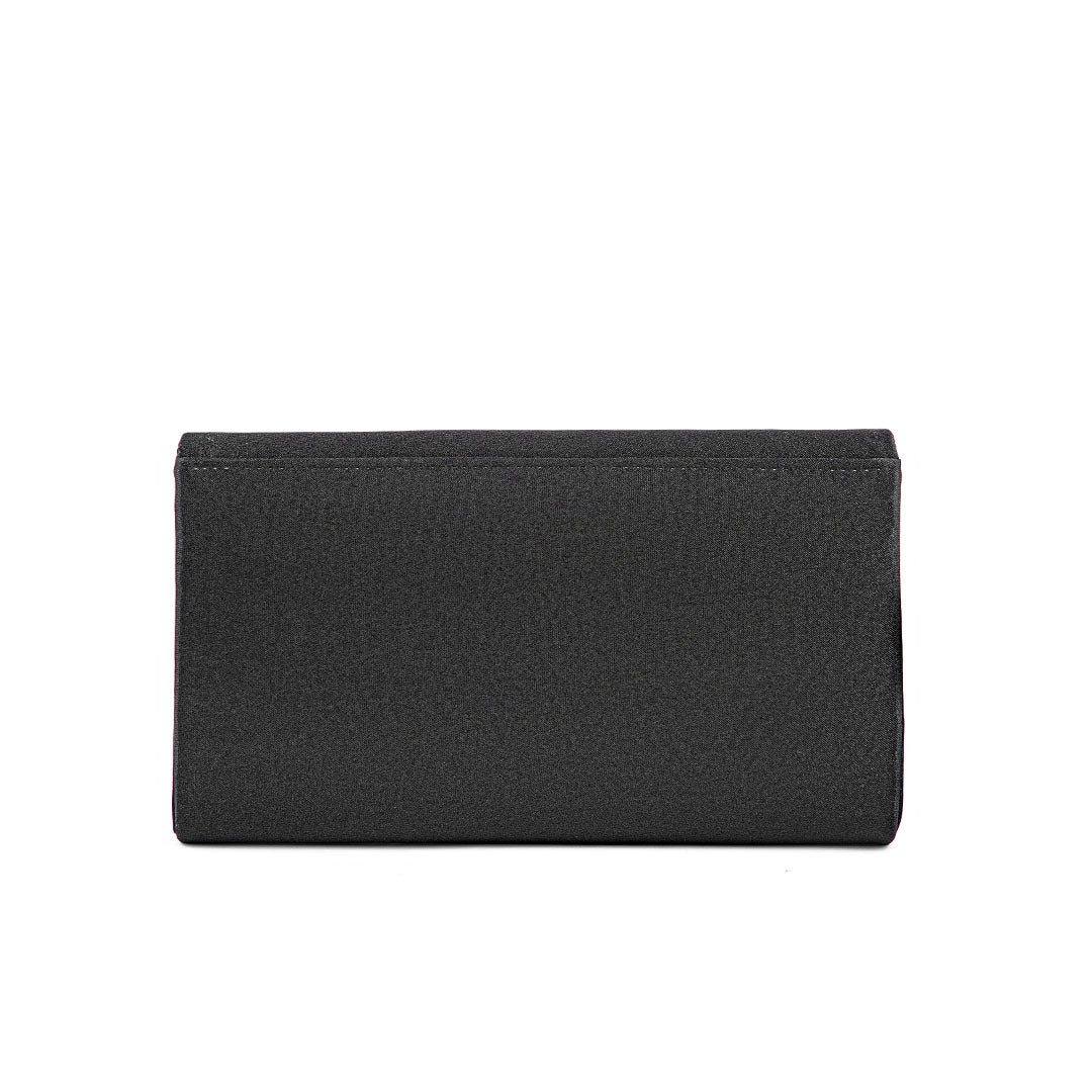 Black Fancy Clutch P24149