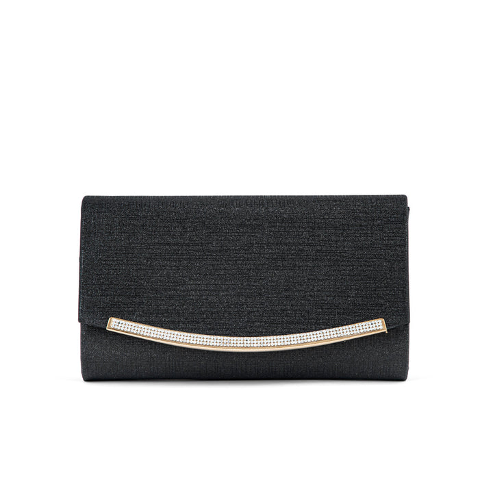 Black Fancy Clutch P24171