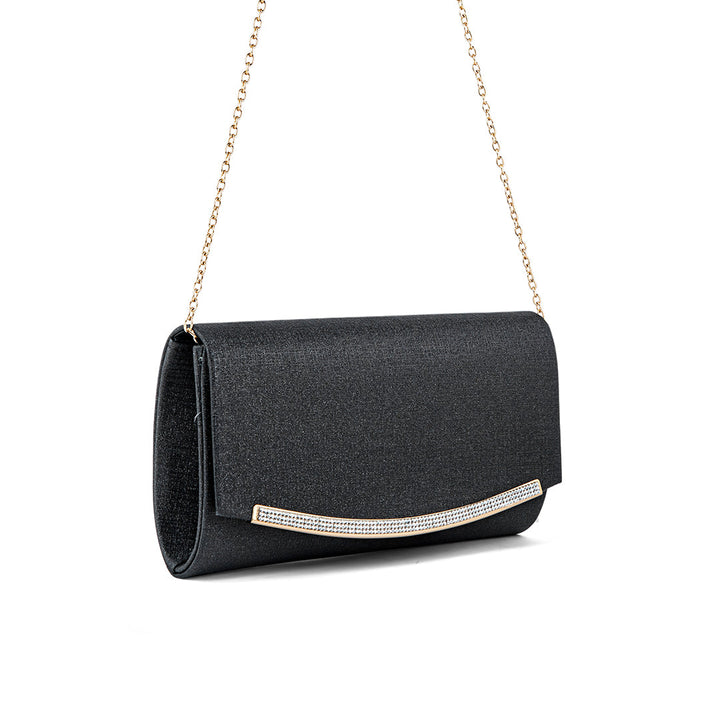 Black Fancy Clutch P24171