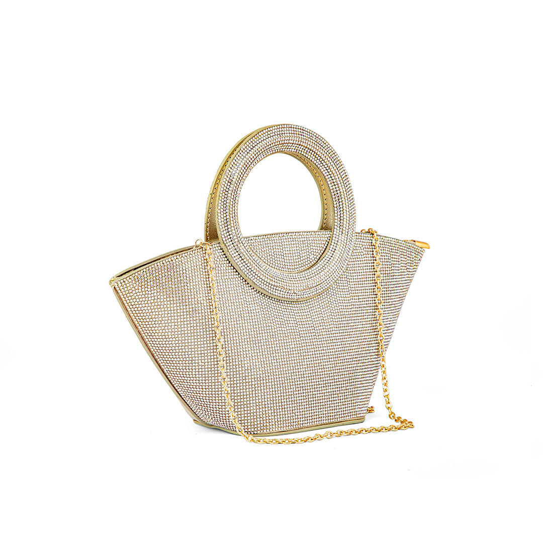 AB Golden Fancy Hand Bag P24324