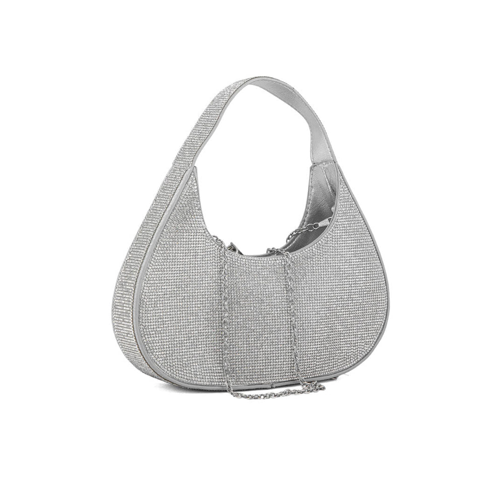 Silver Fancy Hand Bag P24325