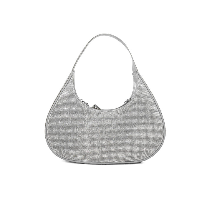 Silver Fancy Hand Bag P24325