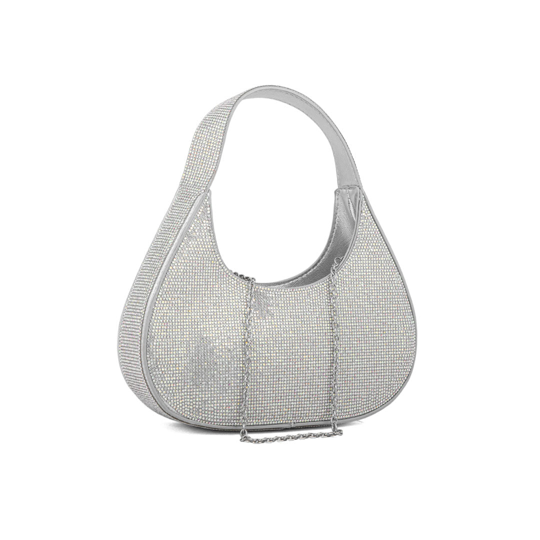 AB Silver Fancy Hand Bag P24325