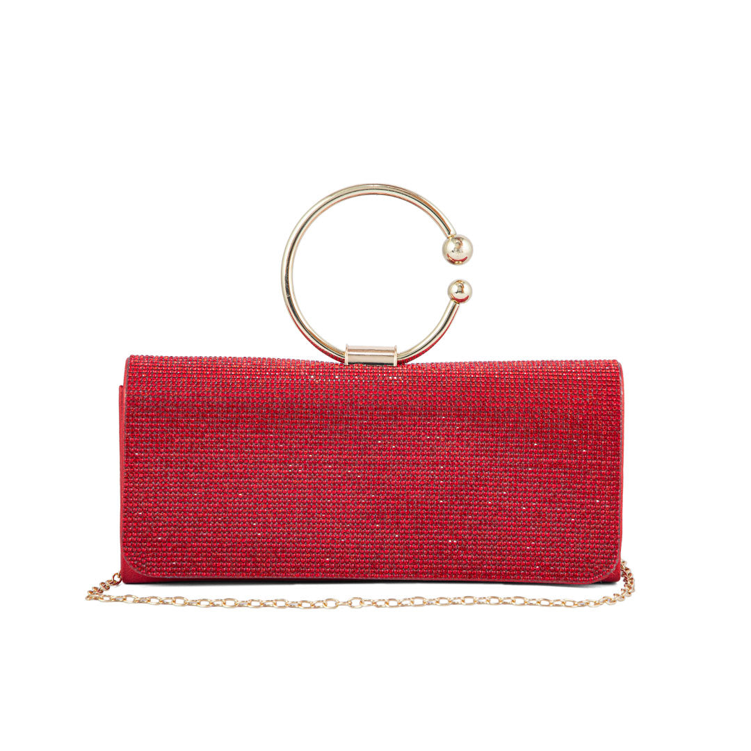 Red Fancy Shoulder Bag P24329