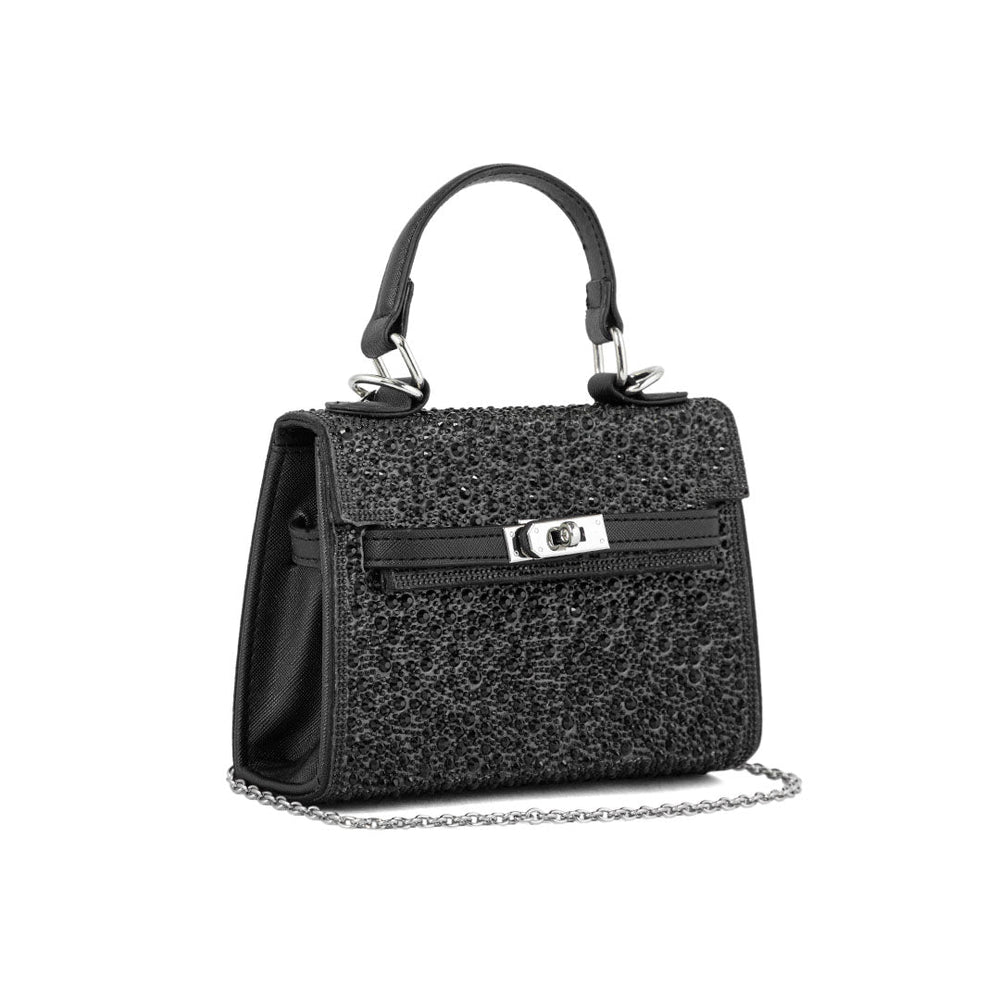 Black Fancy Shoulder Bag P24336