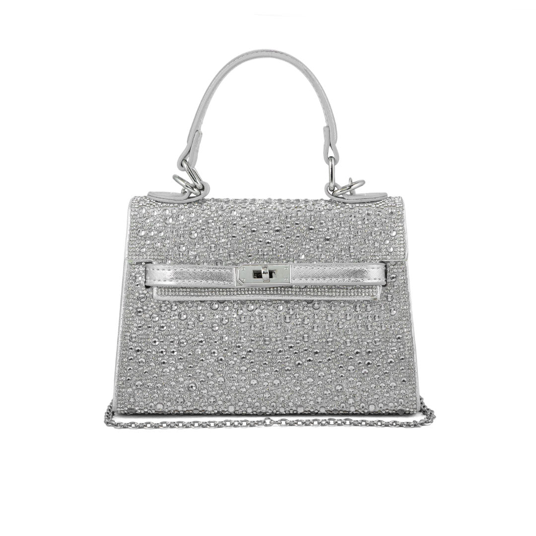 Silver Fancy Shoulder Bag P24336