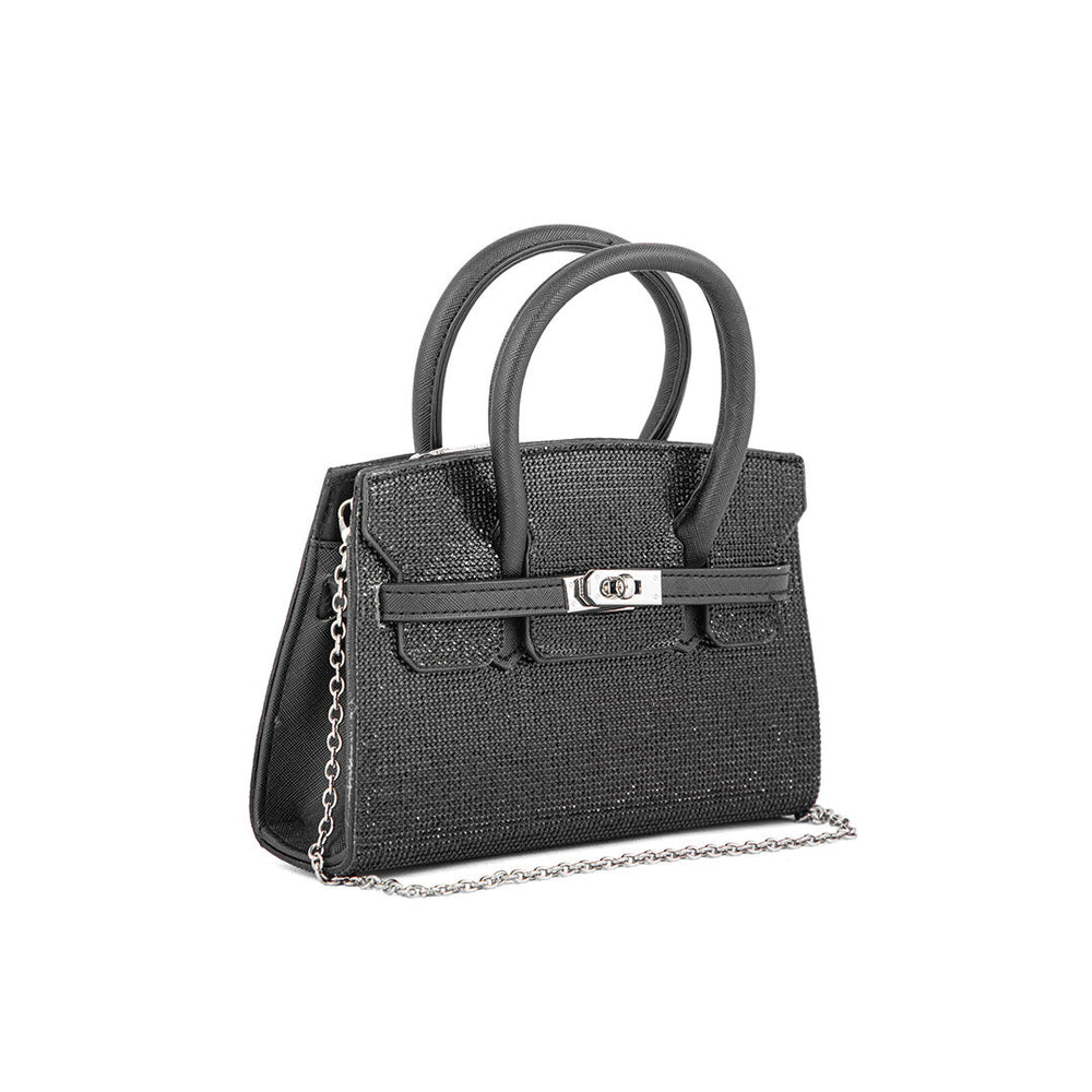 Black Fancy Shoulder Bag P24337