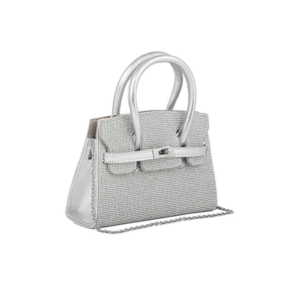 AB Silver Fancy Shoulder Bag P24337