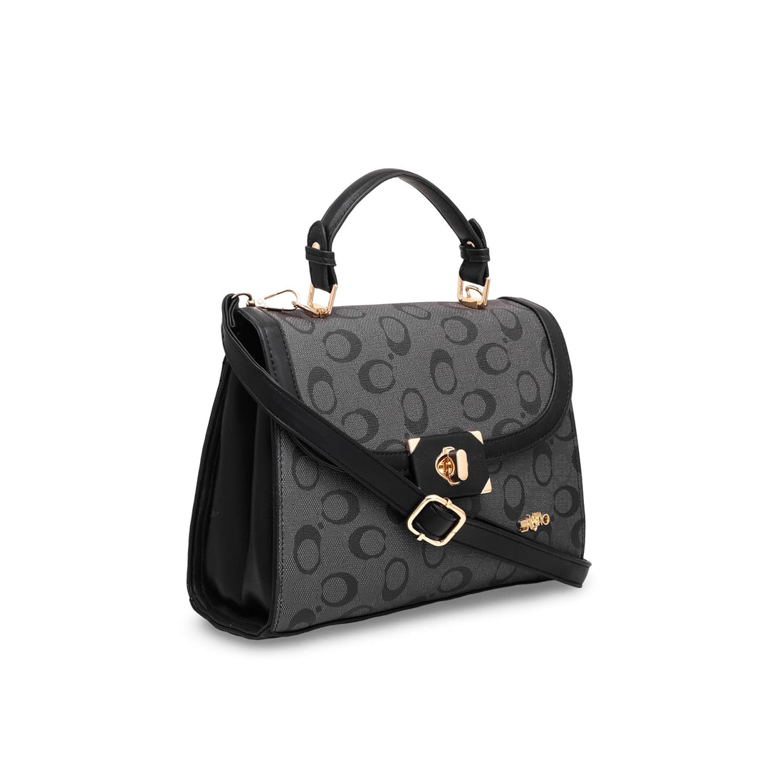 Black Formal Hand Bag P36049