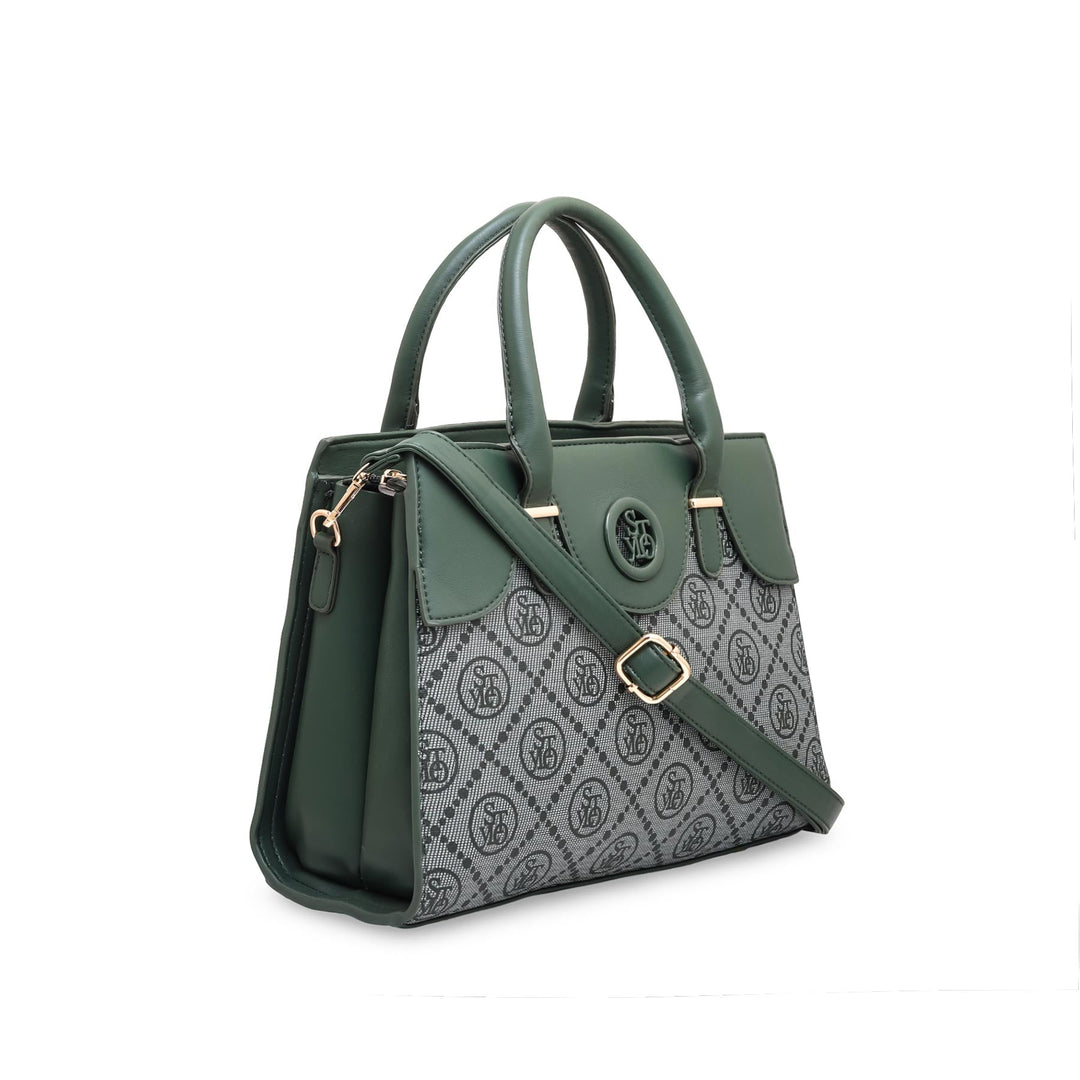 Green Formal Hand Bag P36052