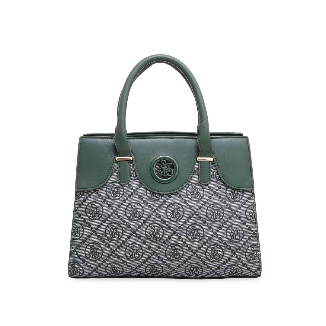 Green Formal Hand Bag P36052