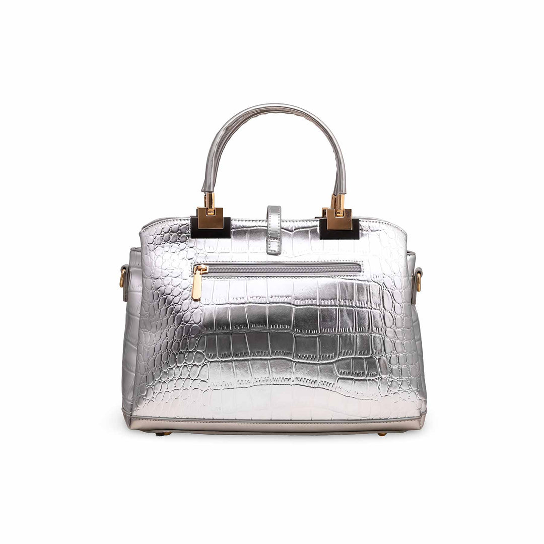 Silver Formal Hand Bag P36127