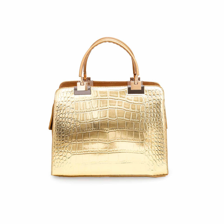 Golden Formal Hand Bag P36128