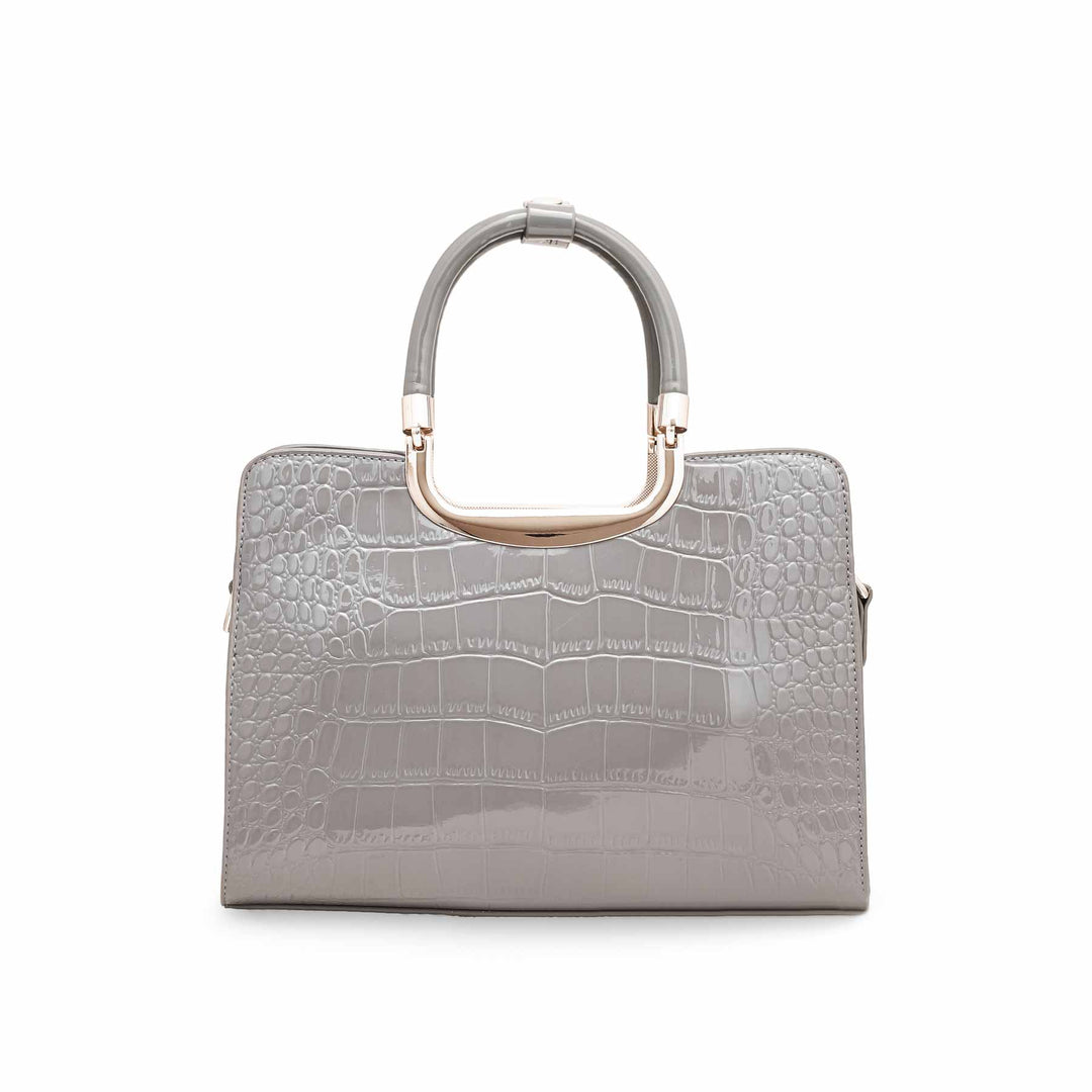 Grey Formal Hand Bag P36129