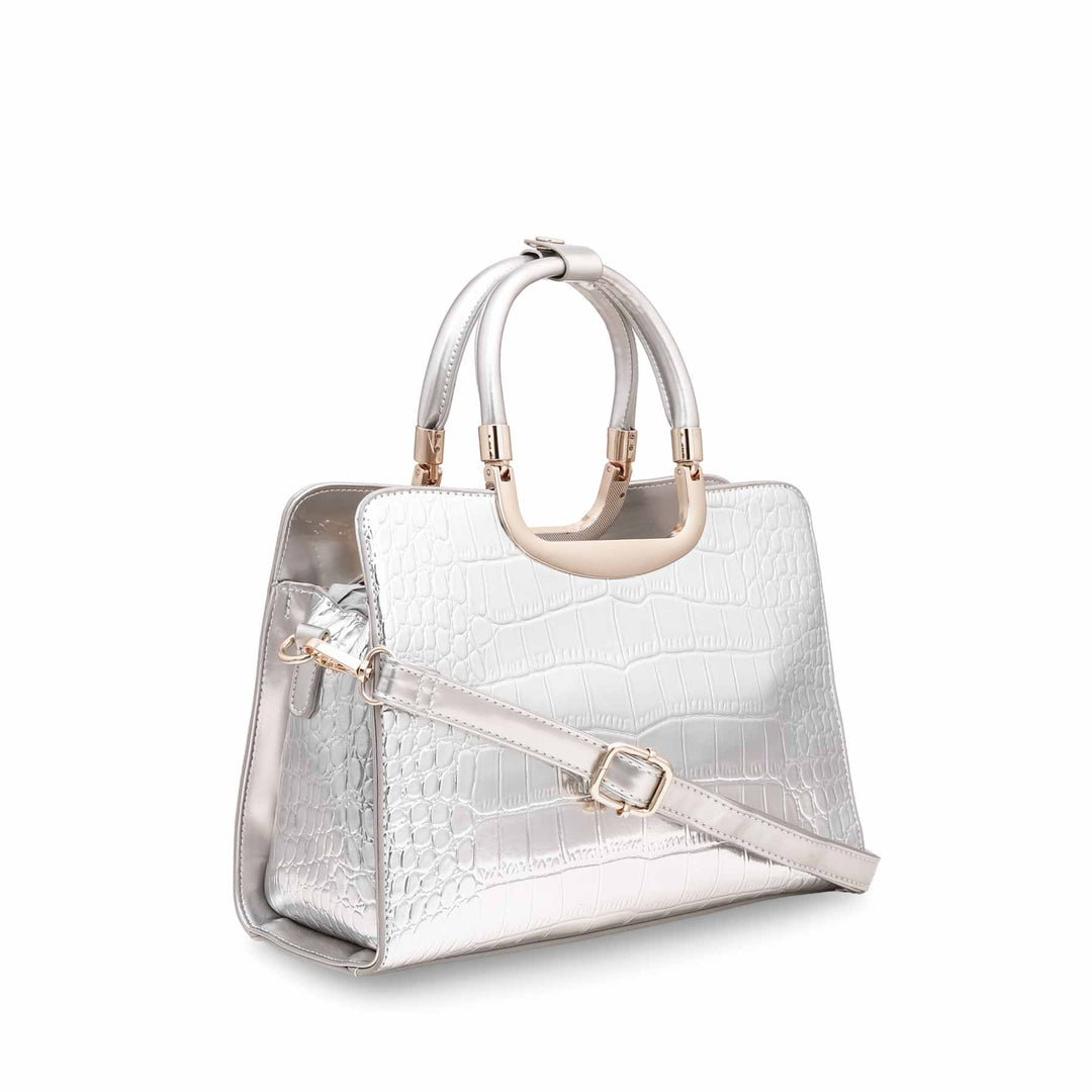 Silver Formal Hand Bag P36129