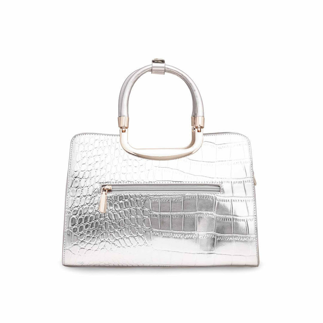 Silver Formal Hand Bag P36129