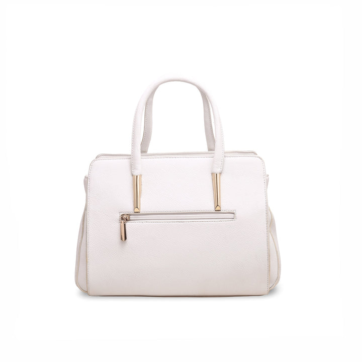 White Formal Hand Bag P36131