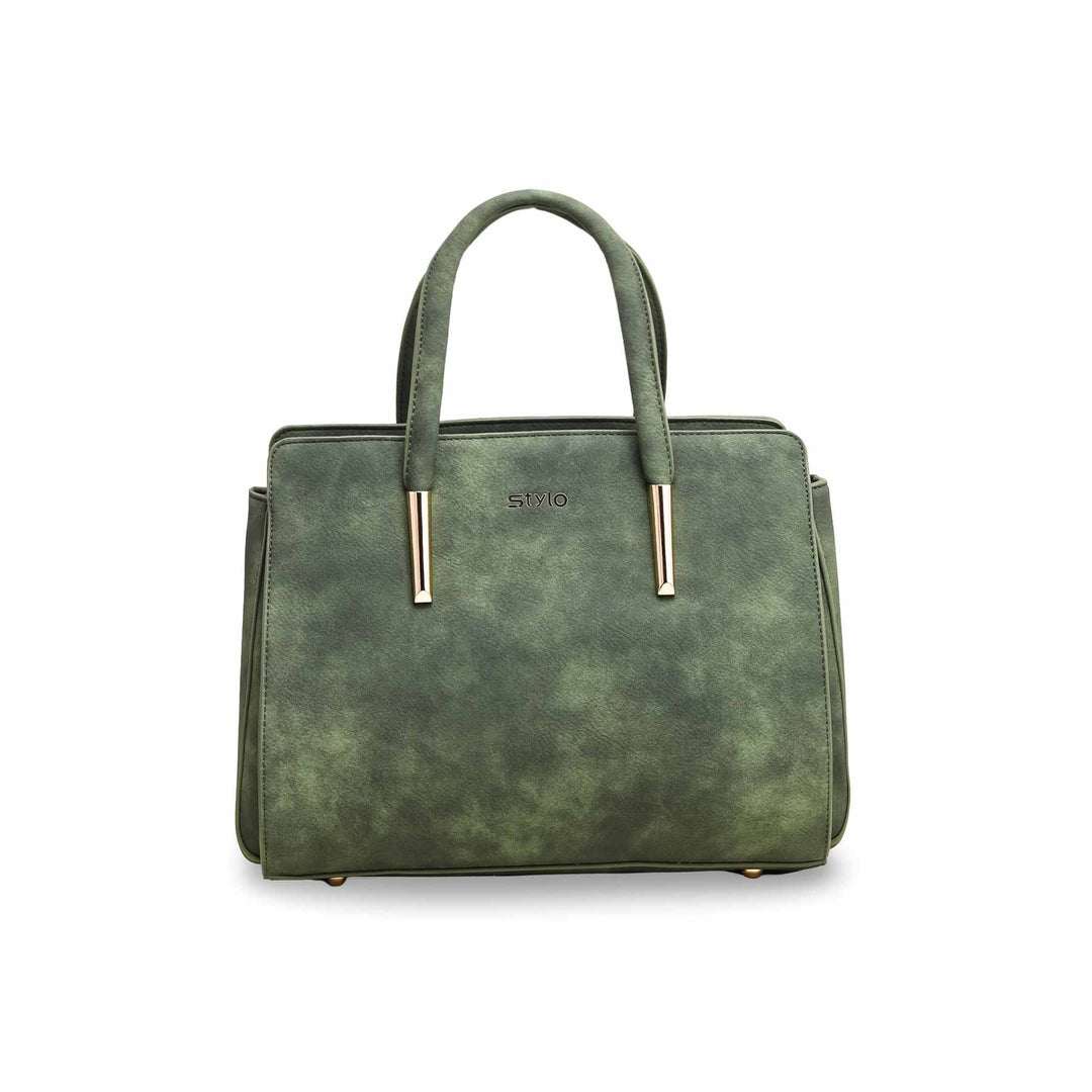 Green Formal Hand Bag P36131